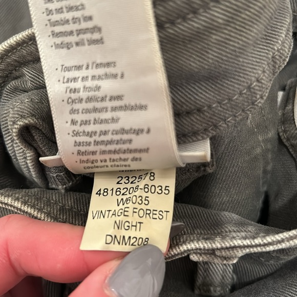 Paige High Rise Hoxton Ankle Skinny Denim in vintage forest night Green woman 27 - Picture 13 of 13